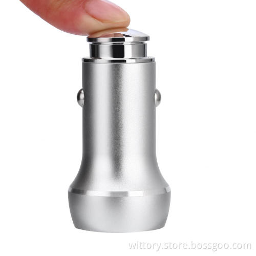 Piston Head Series Silver Car Charger